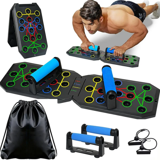 Enhanced Push-up Board Fitness Kit with 28 Holes