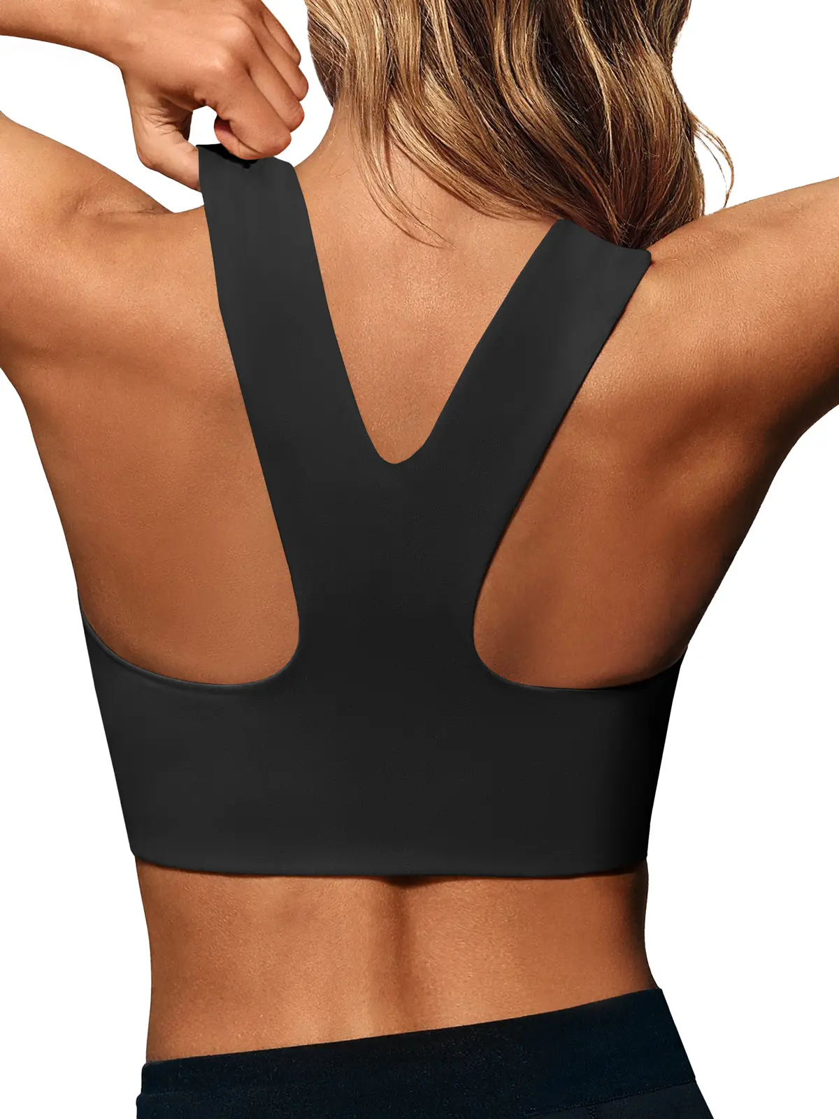 Women's Seamless Longline Sports Bra – Square Neck, Padded, Buttery Soft for Yoga & Gym