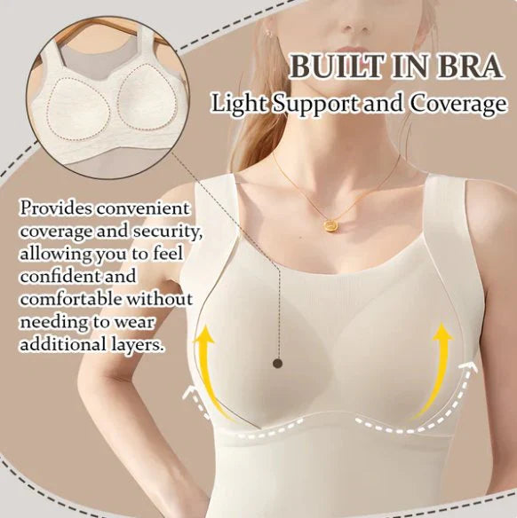 🎊Hot promotion 50%OFF🎊[Women's Gift] Women's Thermal Tank Tops With Built-in Bra