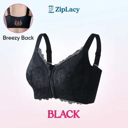 Ultra Soft Front Zip Wireless Lifting Bra