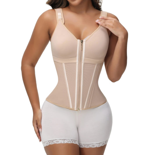 SHAPSHE Waist Shapewear for Women with Bra Girdle Workout Shapewear with Adjustable Shoulder Strap