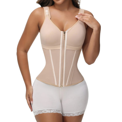 SHAPSHE Waist Shapewear for Women with Bra Girdle Workout Shapewear with Adjustable Shoulder Strap