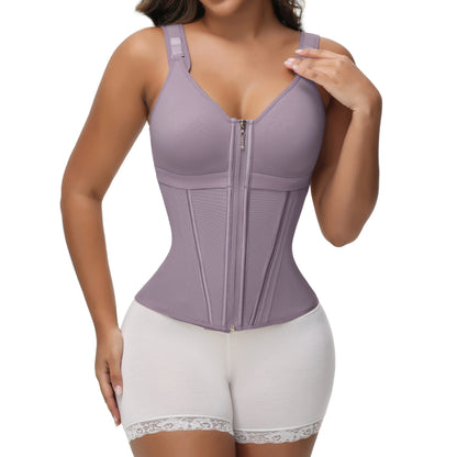 SHAPSHE Waist Shapewear for Women with Bra Girdle Workout Shapewear with Adjustable Shoulder Strap