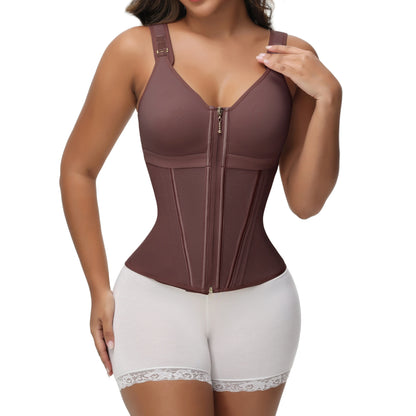 SHAPSHE Waist Shapewear for Women with Bra Girdle Workout Shapewear with Adjustable Shoulder Strap