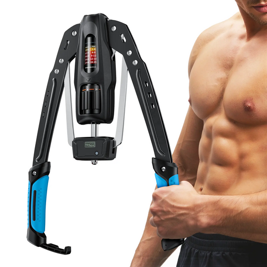 Merach Hydraulic Arm Trainer | 22–440 lbs Adjustable Resistance | Foldable Upper Body Strength Equipment for Home Gym