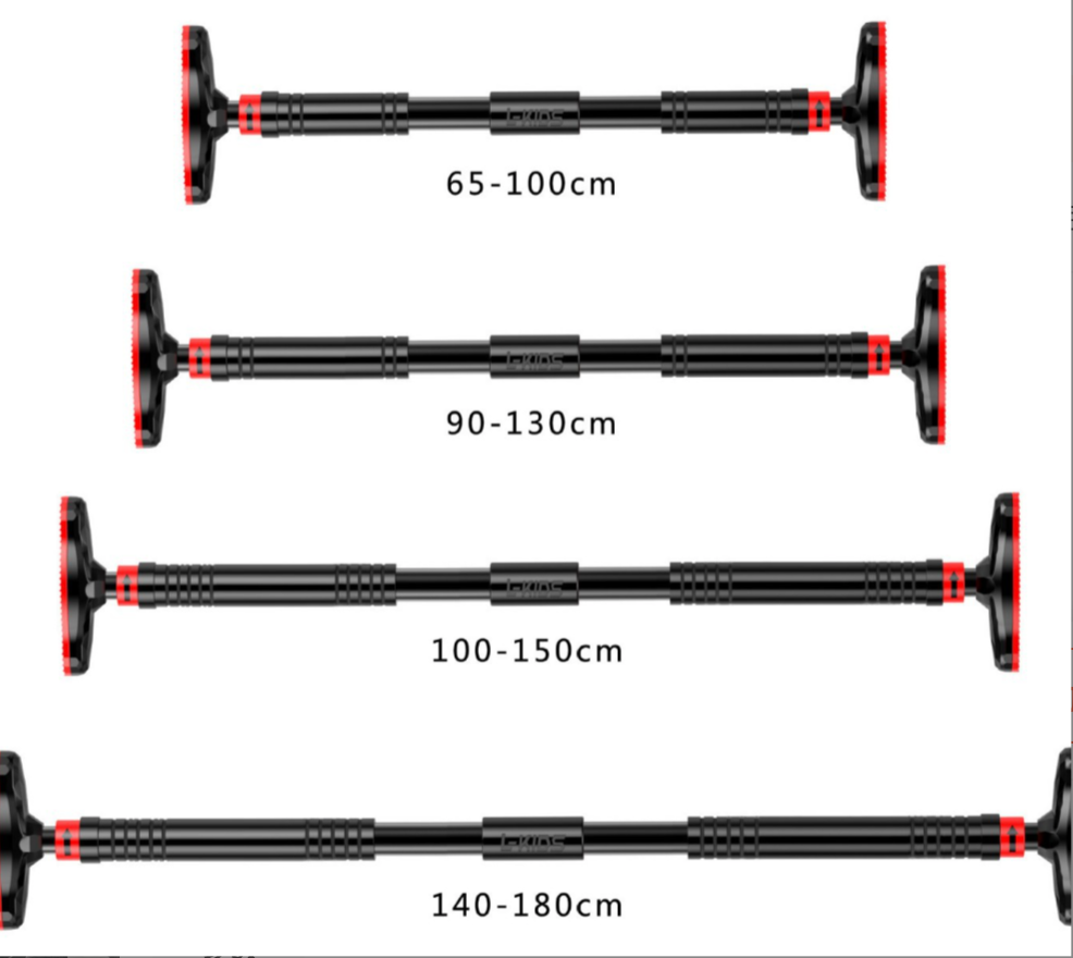 No-Drill Pull Up Bar for Doorway – Adjustable 330LBS Heavy-Duty Twist-Lock Home Gym Bar for Pull-Ups & Strength Training