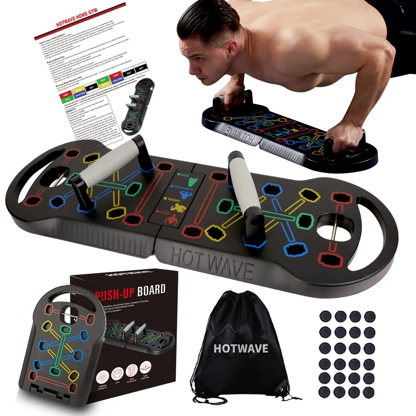 Push Up Board Fitness,Professional Strength Training Equipment for Chest
