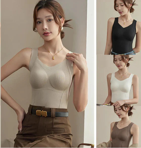 🎊Hot promotion 50%OFF🎊[Women's Gift] Women's Thermal Tank Tops With Built-in Bra