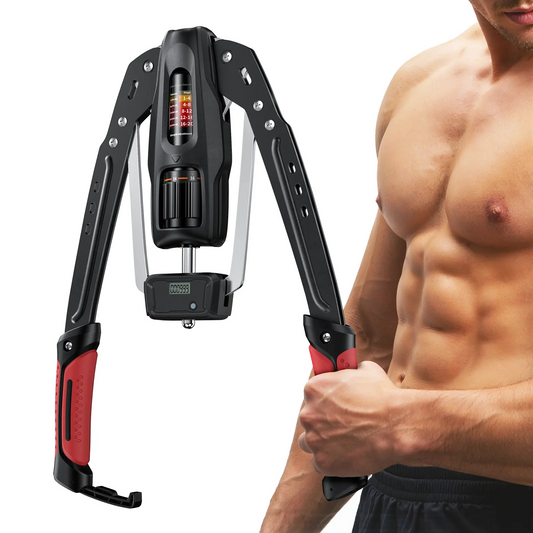 Merach Hydraulic Arm Trainer | 22–440 lbs Adjustable Resistance | Foldable Upper Body Strength Equipment for Home Gym