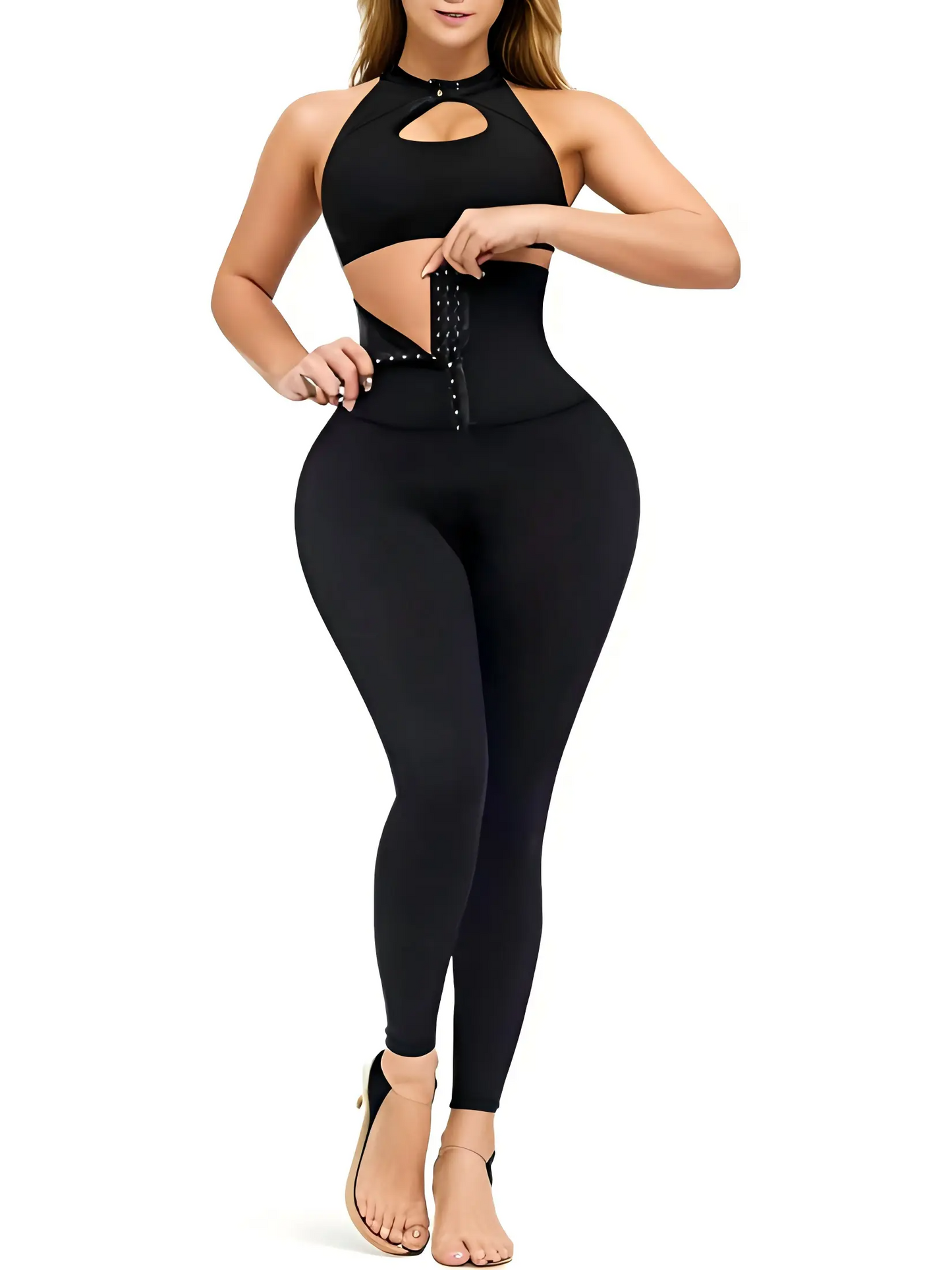 Women's High-Waist Corset Leggings – Tummy Control, Peach Hip Lift, Shaping Yoga Pants S-2XL