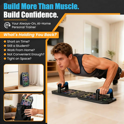 Enhanced Push-up Board Fitness Kit with 28 Holes