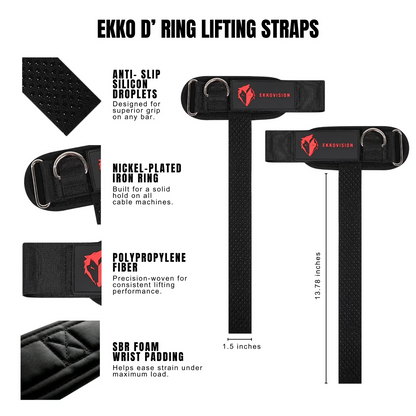 Weightlifting Wrist Straps – Cotton Gym Lifting Straps for Deadlifts, Curls & Pull-Ups