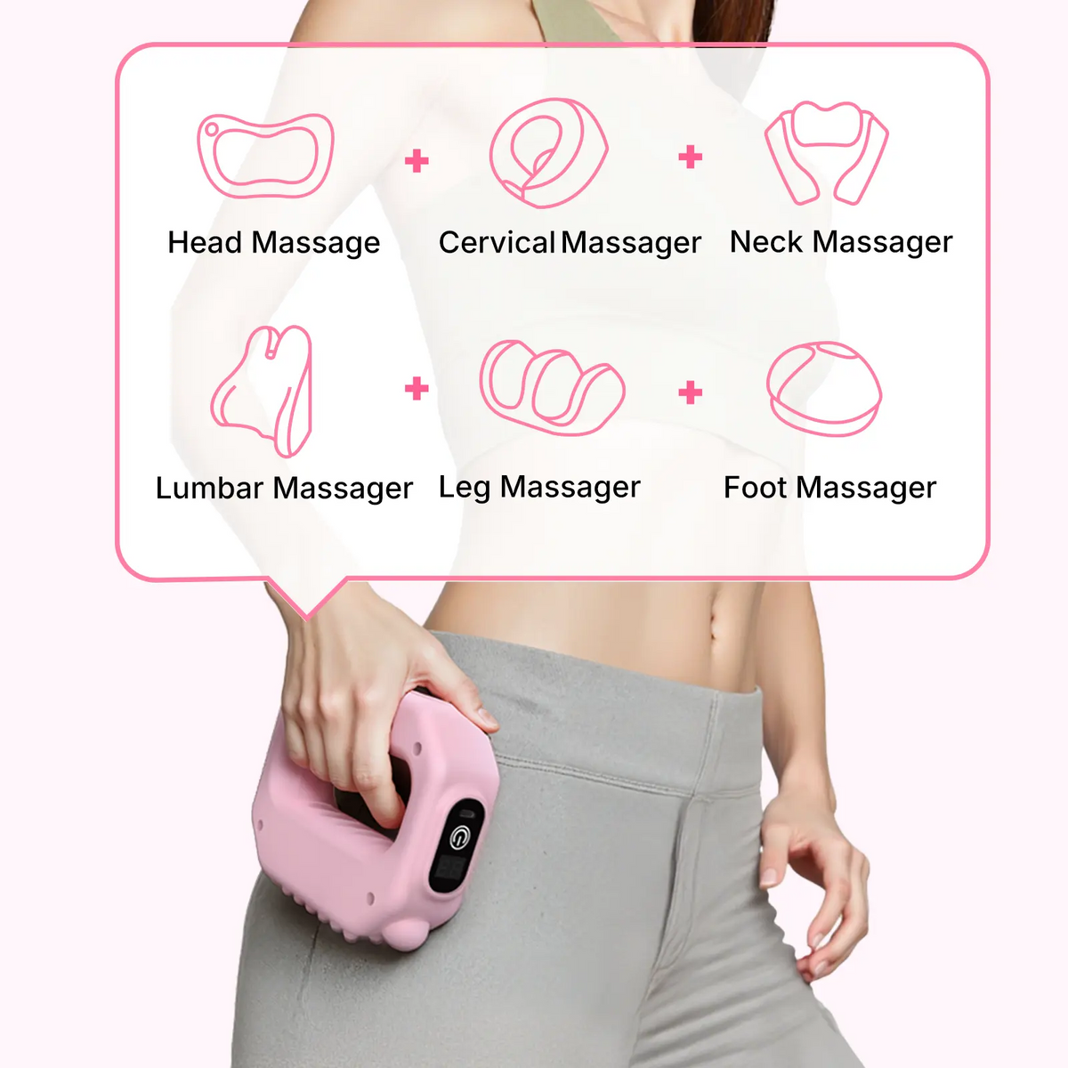 Cordless Percussion Massager – 6-Speed Deep Tissue Relief for Neck & Shoulders