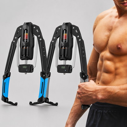 Merach Hydraulic Arm Trainer | 22–440 lbs Adjustable Resistance | Foldable Upper Body Strength Equipment for Home Gym