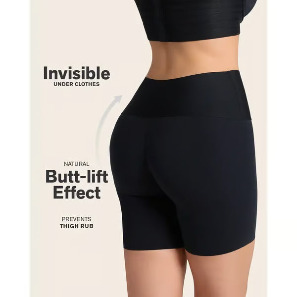 Stay-In-Place Seamless Shaper Short