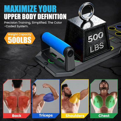 Enhanced Push-up Board Fitness Kit with 28 Holes