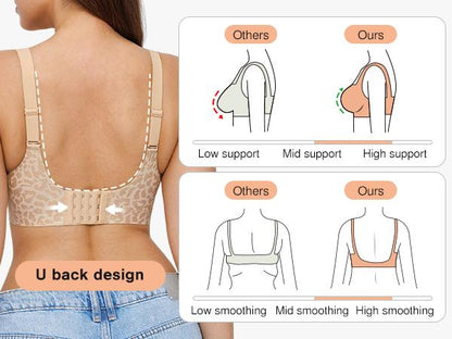 💗PROMOTION - 50% OFF💗Elegant. breathable leopard print bra for everyday wear