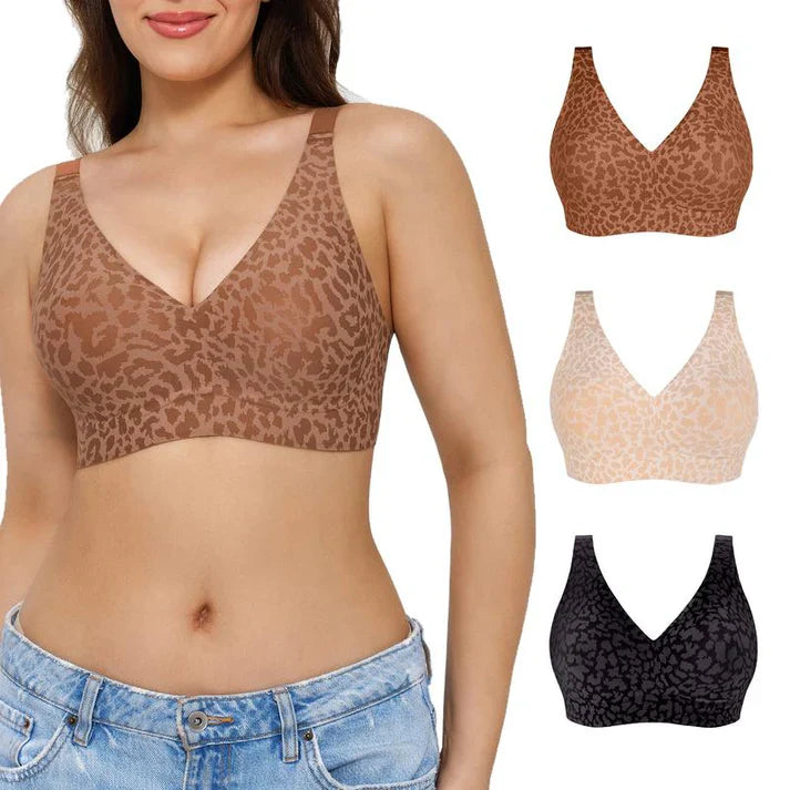 💗PROMOTION - 50% OFF💗Elegant. breathable leopard print bra for everyday wear