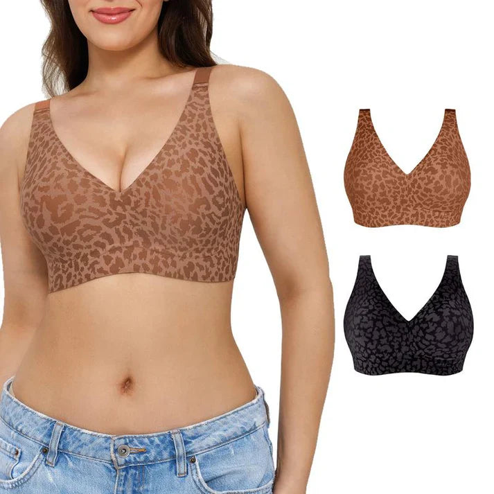 💗PROMOTION - 50% OFF💗Elegant. breathable leopard print bra for everyday wear