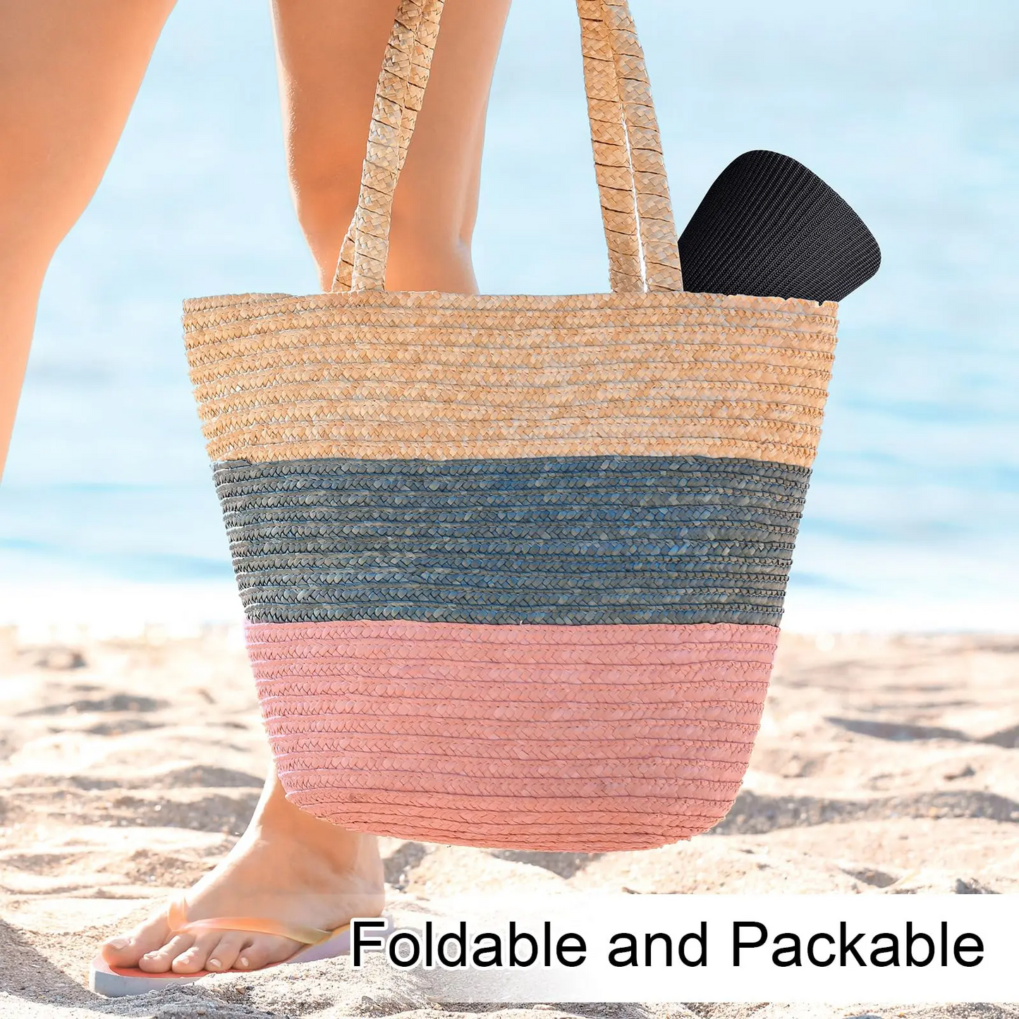 Women's High Ponytail Sun Visor Hat (2-Pack) – UV Protection, Breathable Open-Top Cap for Running & Outdoor