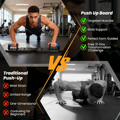 Enhanced Push-up Board Fitness Kit with 28 Holes