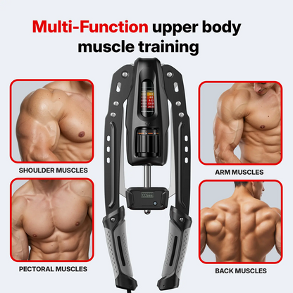 Merach Hydraulic Arm Trainer | 22–440 lbs Adjustable Resistance | Foldable Upper Body Strength Equipment for Home Gym