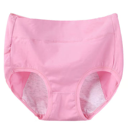 🔥-High waist plus size cotton antibacterial and leak-proof physiological underwear