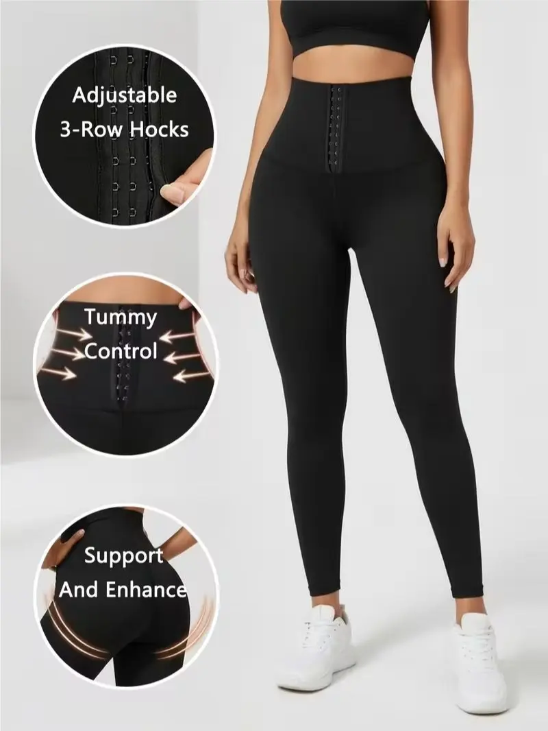 Women's High-Waist Corset Leggings – Tummy Control, Peach Hip Lift, Shaping Yoga Pants S-2XL