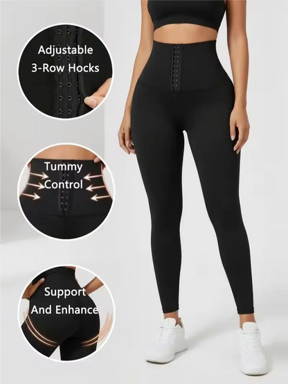 Women's High-Waist Corset Leggings – Tummy Control, Peach Hip Lift, Shaping Yoga Pants S-2XL