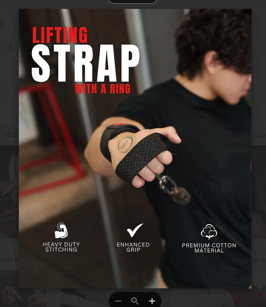 Weightlifting Wrist Straps – Cotton Gym Lifting Straps for Deadlifts, Curls & Pull-Ups
