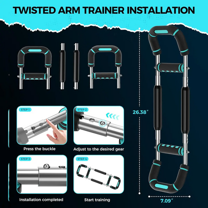 Adjustable Resistance Power Twister Bar for Men