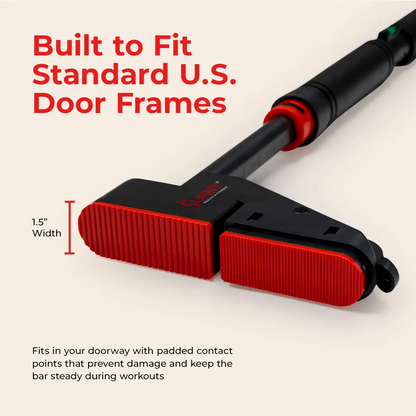 SUNNY Pull Up Bar – 330LBS Adjustable 28"-38" No-Drill, Non-Slip Heavy Duty Home Gym Bar