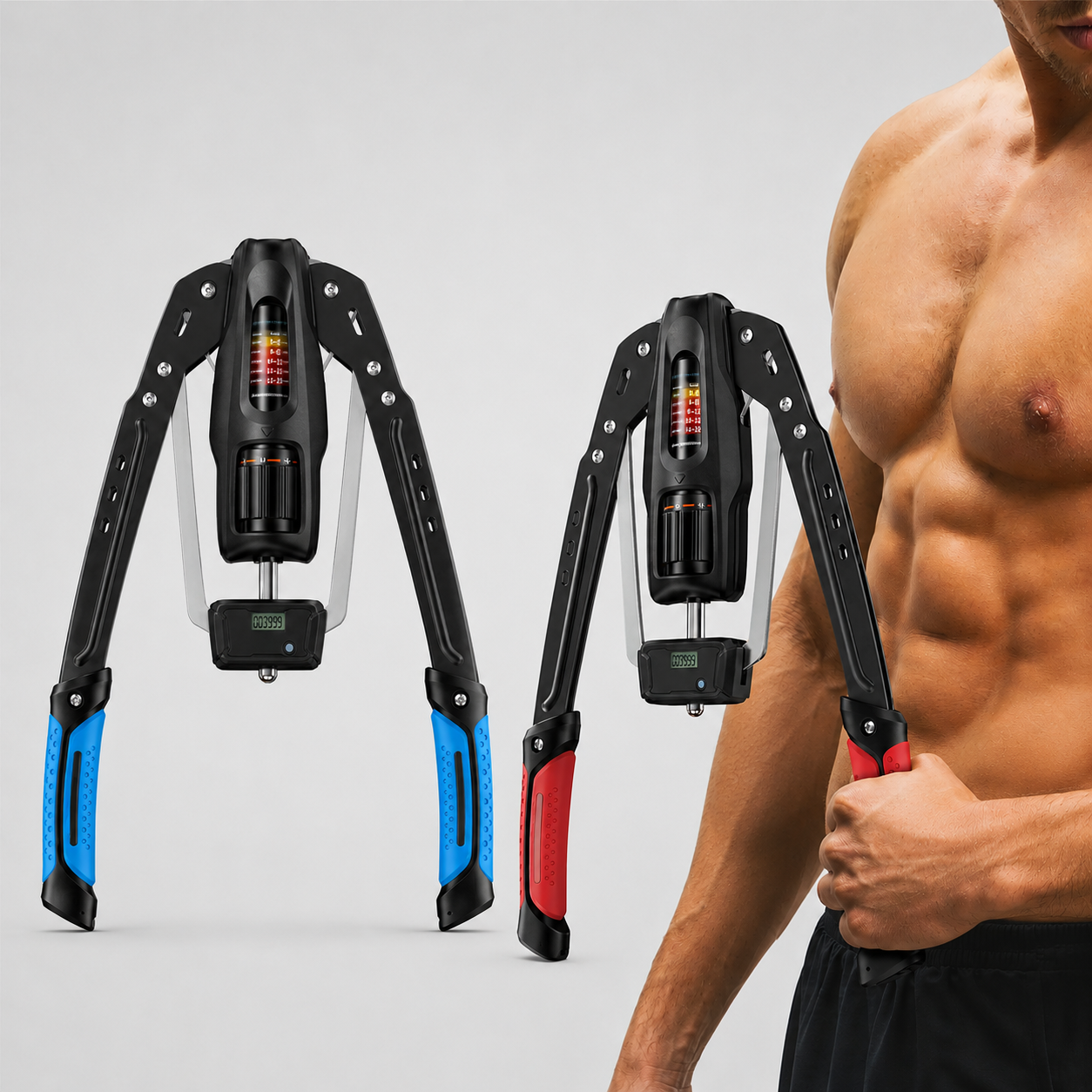 Merach Hydraulic Arm Trainer | 22–440 lbs Adjustable Resistance | Foldable Upper Body Strength Equipment for Home Gym