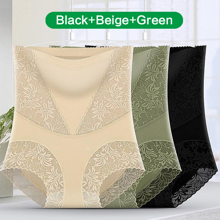 🔥Buy 1 get 2 free🔥2026 New-💫Women's high-stretch lace breathable belly cinching. buttock lifting and shaping pants