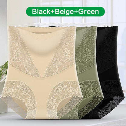 🔥Buy 1 get 2 free🔥2026 New-💫Women's high-stretch lace breathable belly cinching. buttock lifting and shaping pants